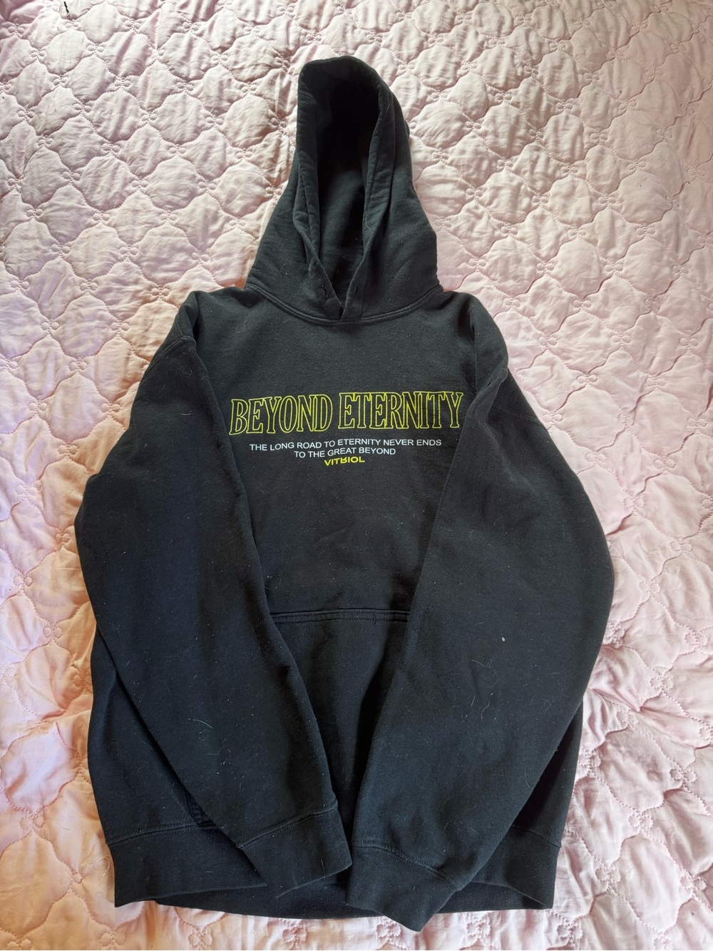 Black Hoodie with Yellow Logo
